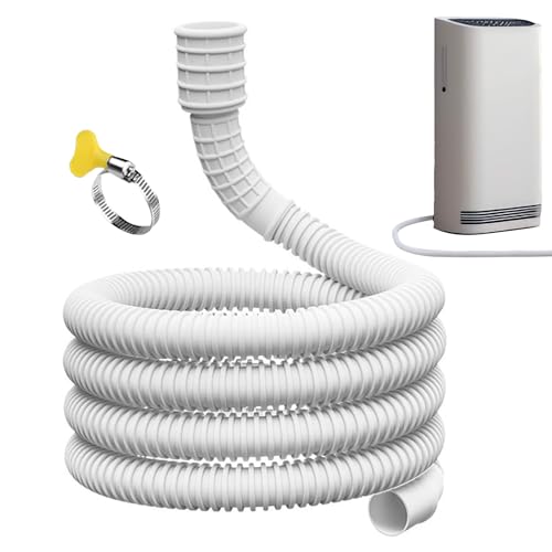 Rechory 除湿機排水ホース、漏れ防止排水パイプ 切断可能なゴム製アダプター付き | 除湿機アタッチメント エアコン、洗濯機用多目的ホース交換用